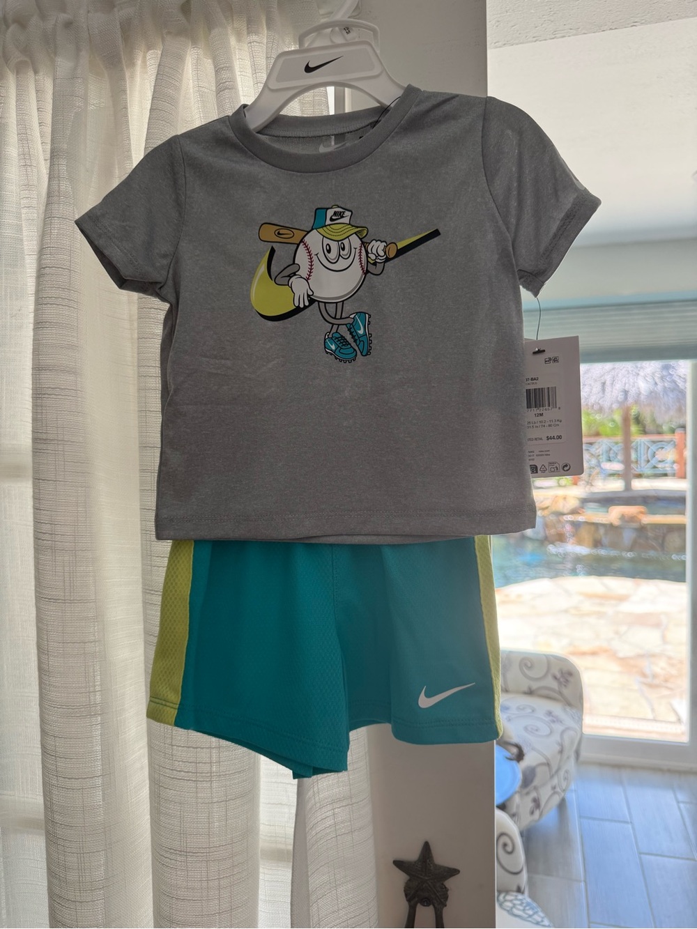 Nike Dri-FIT Graphic T-Shirt & Shorts 12 Months